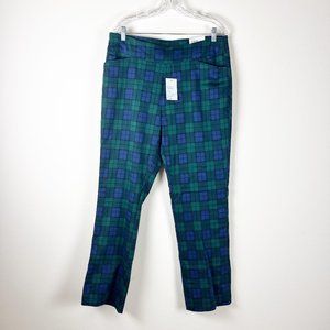 Croft & Barlow Plaid Pants 14 NWT